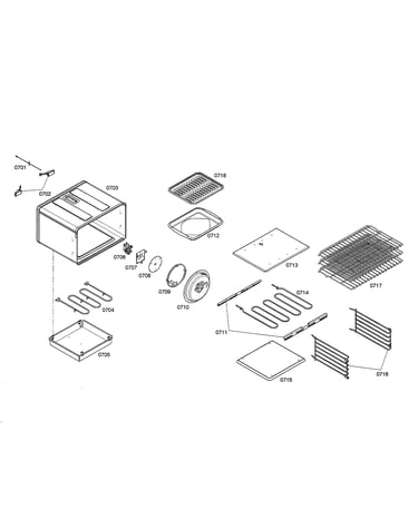 Heat element/racks