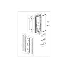 Samsung RF18HFENBSG/US-00 refrigerator left door diagram