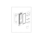 Samsung RF18HFENBSG/US-00 refrigerator right door diagram