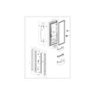 Samsung RF20HFENBSG/US-00 left fridge door diagram