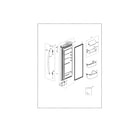 Samsung RF20HFENBSG/US-00 right fridge door diagram