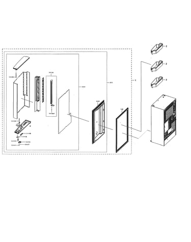 Right freezer door