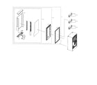 Samsung RF22N9781SG/AA-00 left freezer door diagram