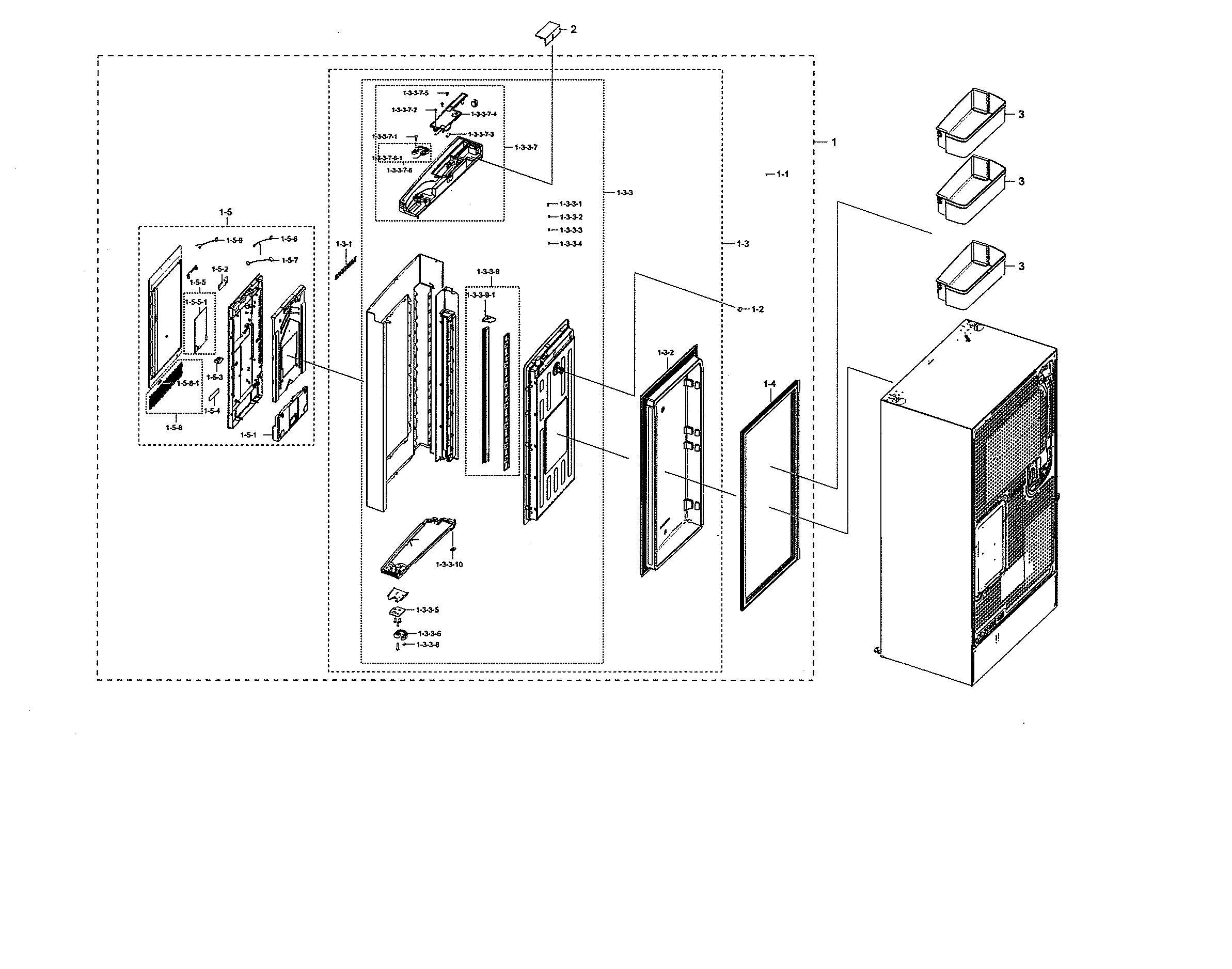 Right fridge door
