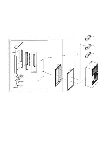 Right freezer door