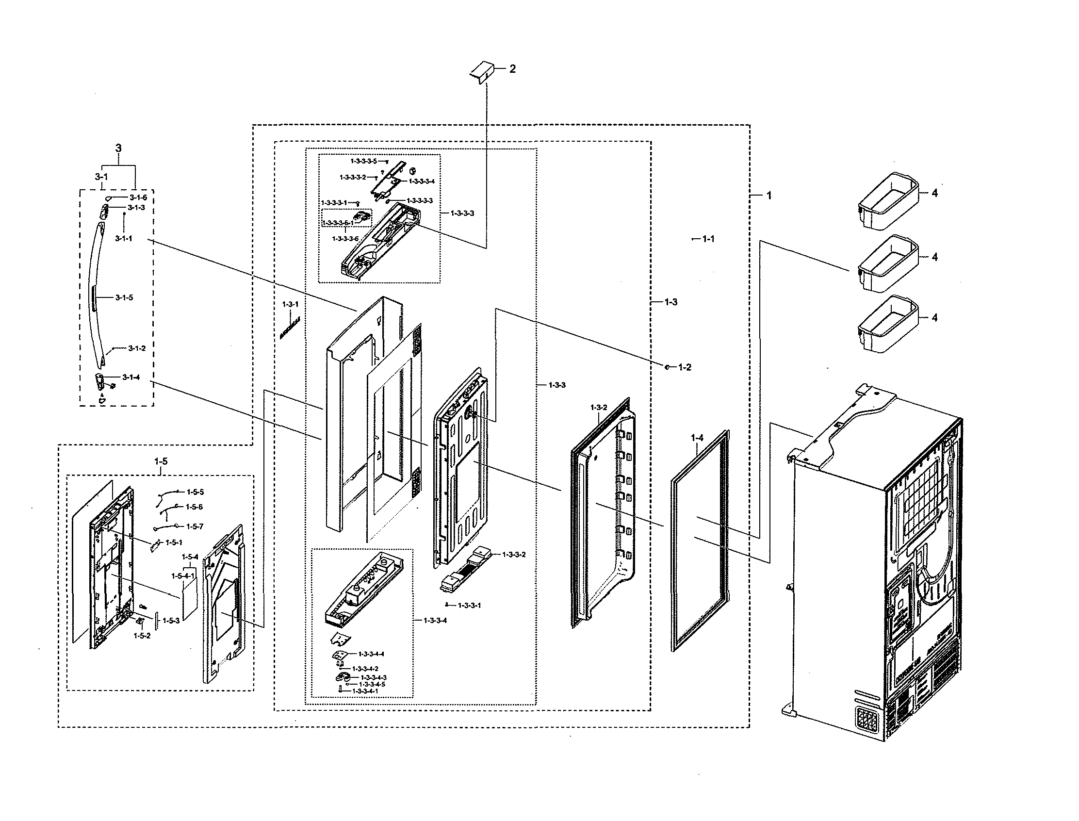 RIGHT FRIDGE DOOR