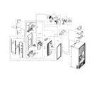 Samsung RF22NPEDBSG/AA-00 left fridge door diagram