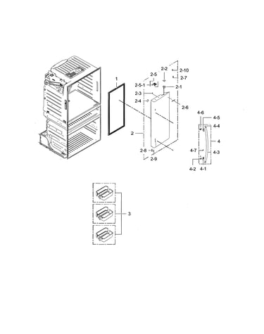 Right refrigerator door