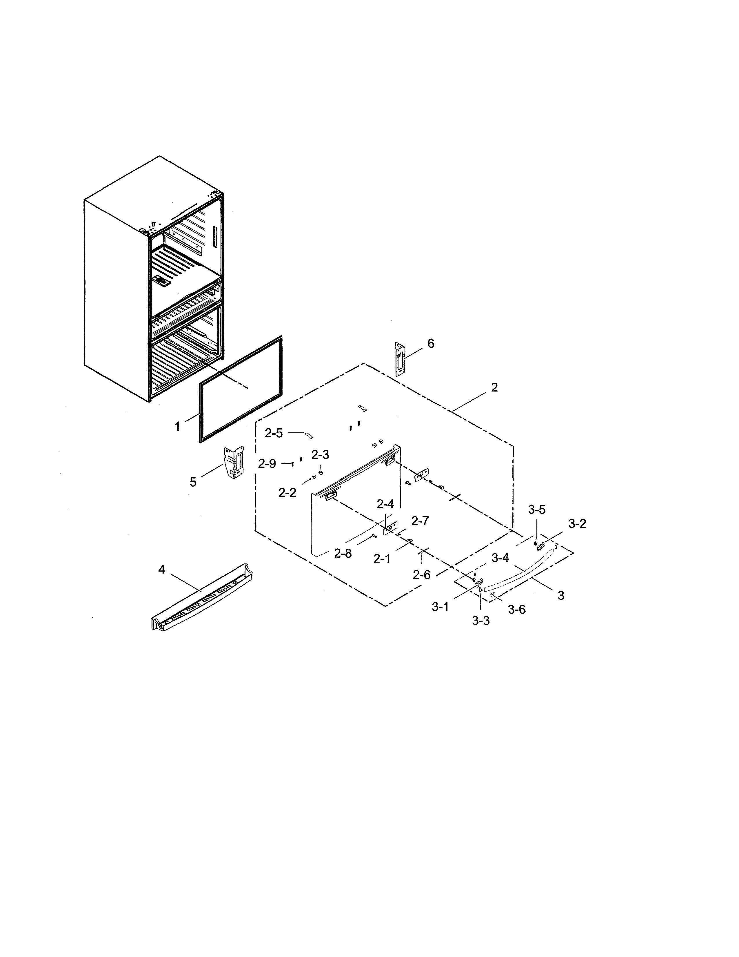 Freezer door