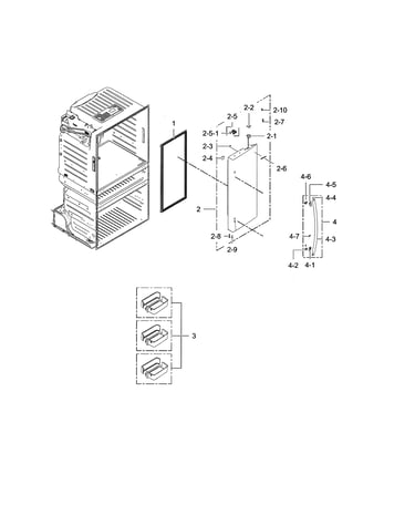 Right refrigerator door