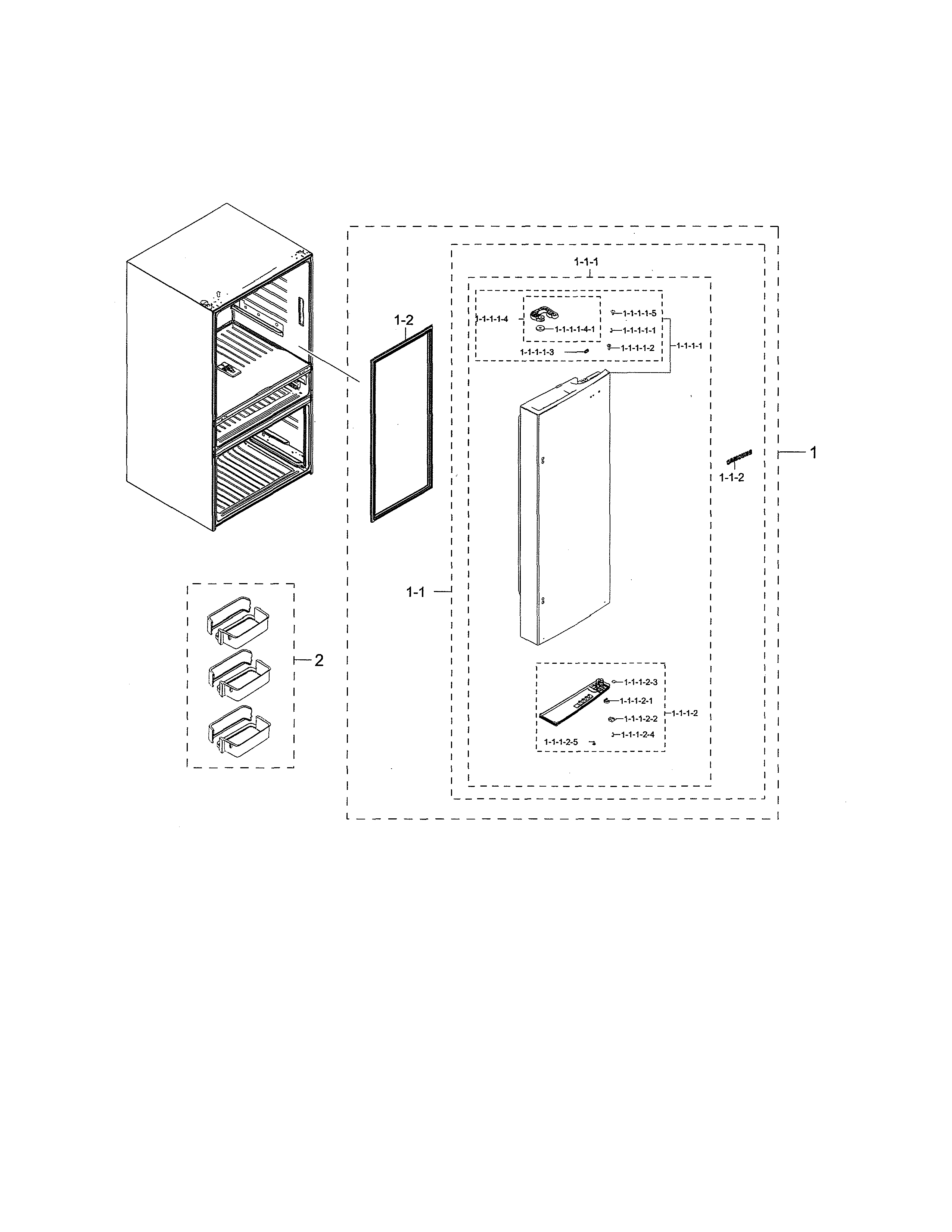 Right refrigerator door