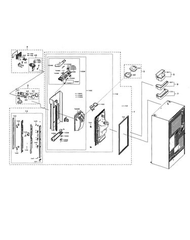 Left fridge door