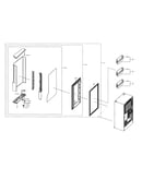 Left freezer door