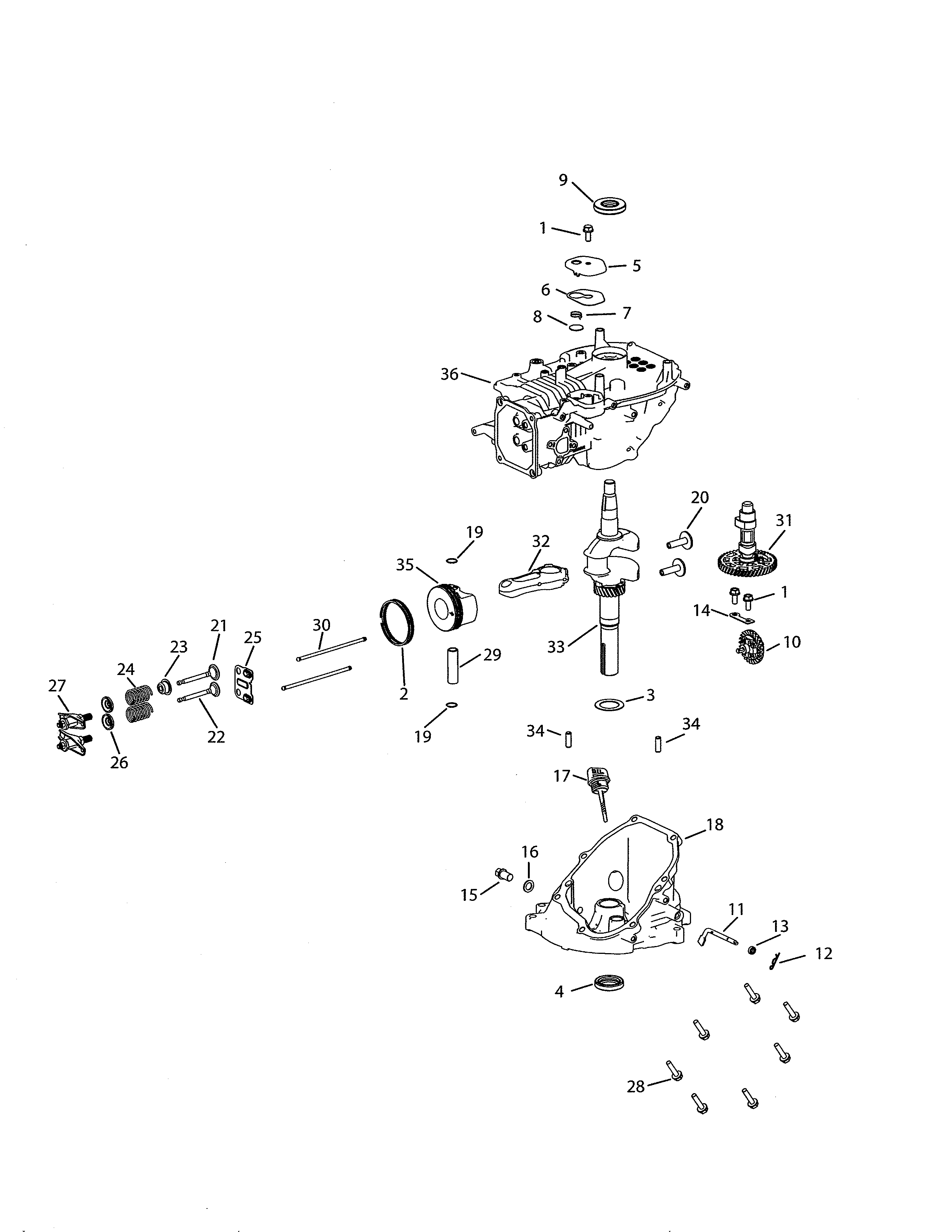 Short block assembly 651-05735