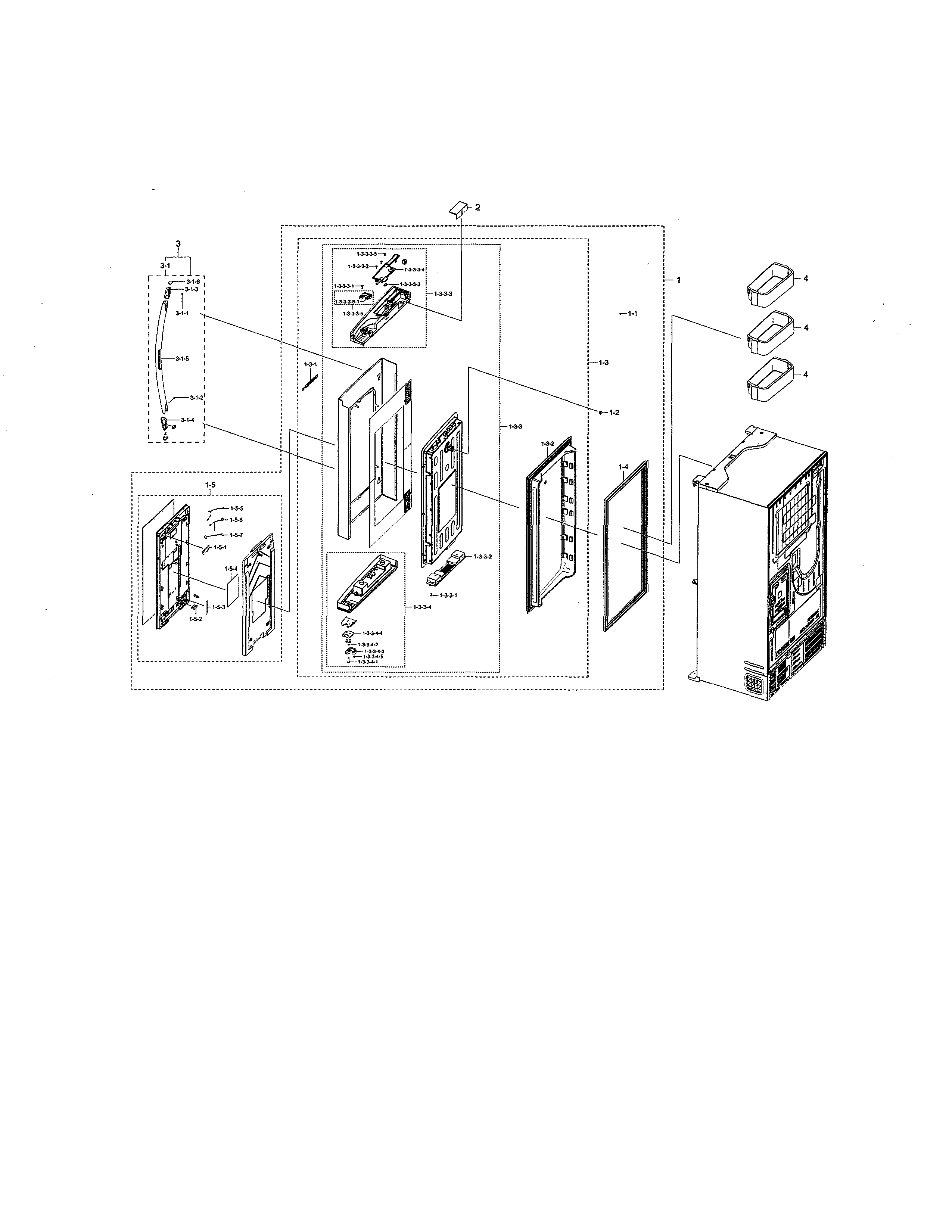 Right fridge door