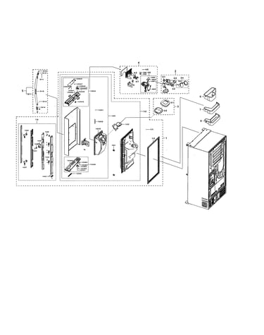 Left fridge door