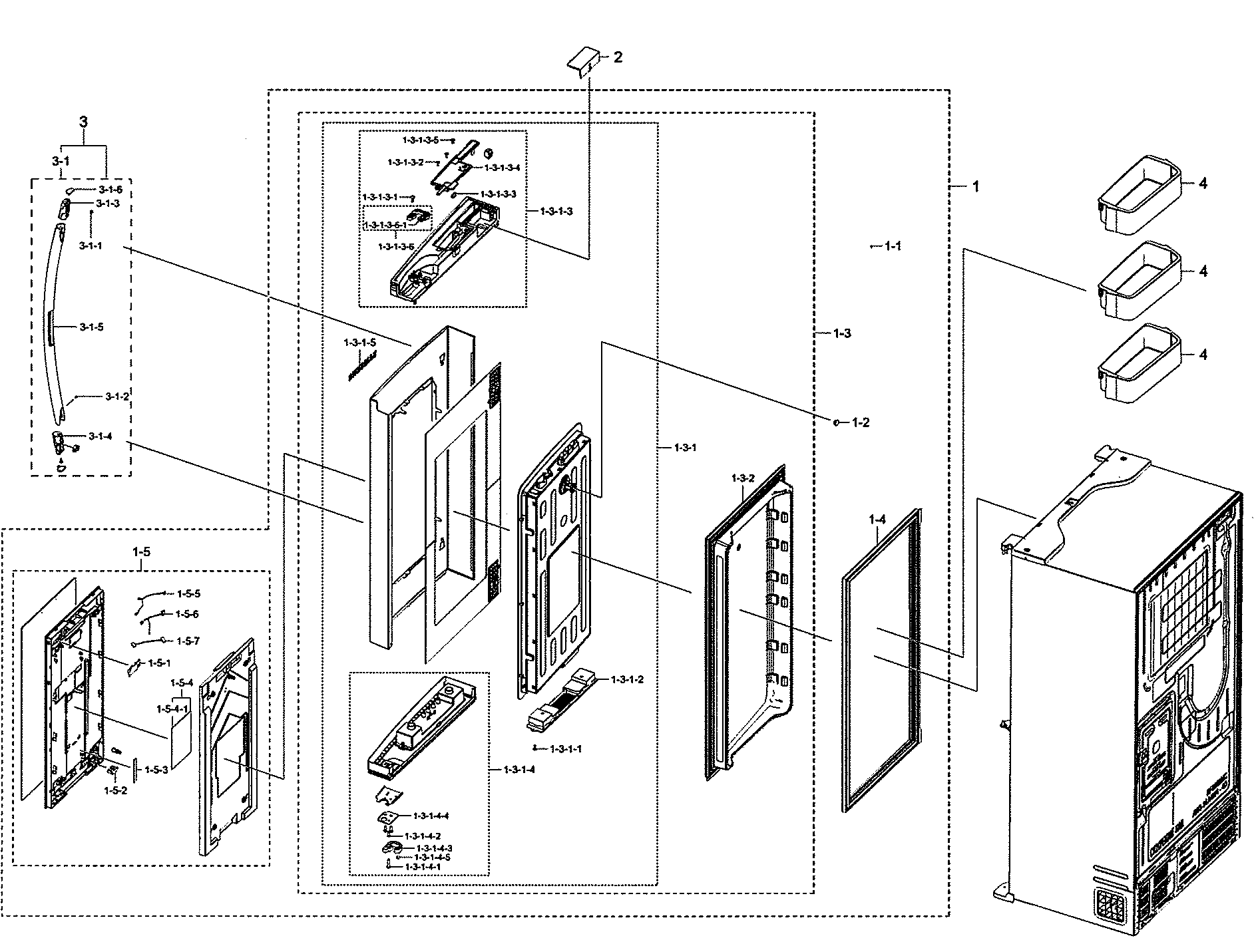 Right fridge door