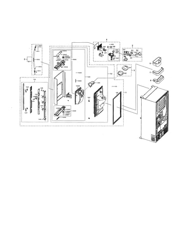 Left fridge door