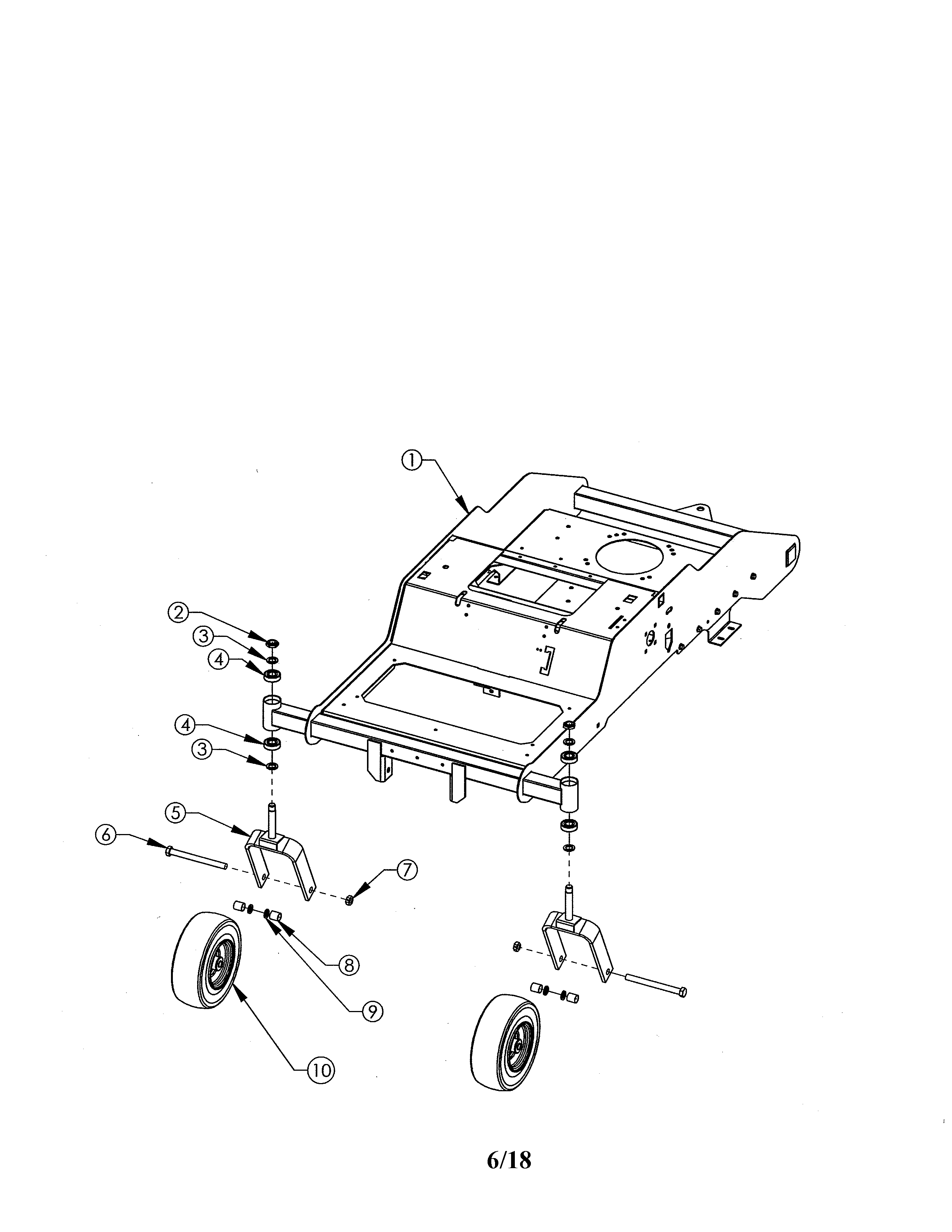 CASTER/FRONT WHEEL