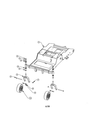 Caster/front wheel