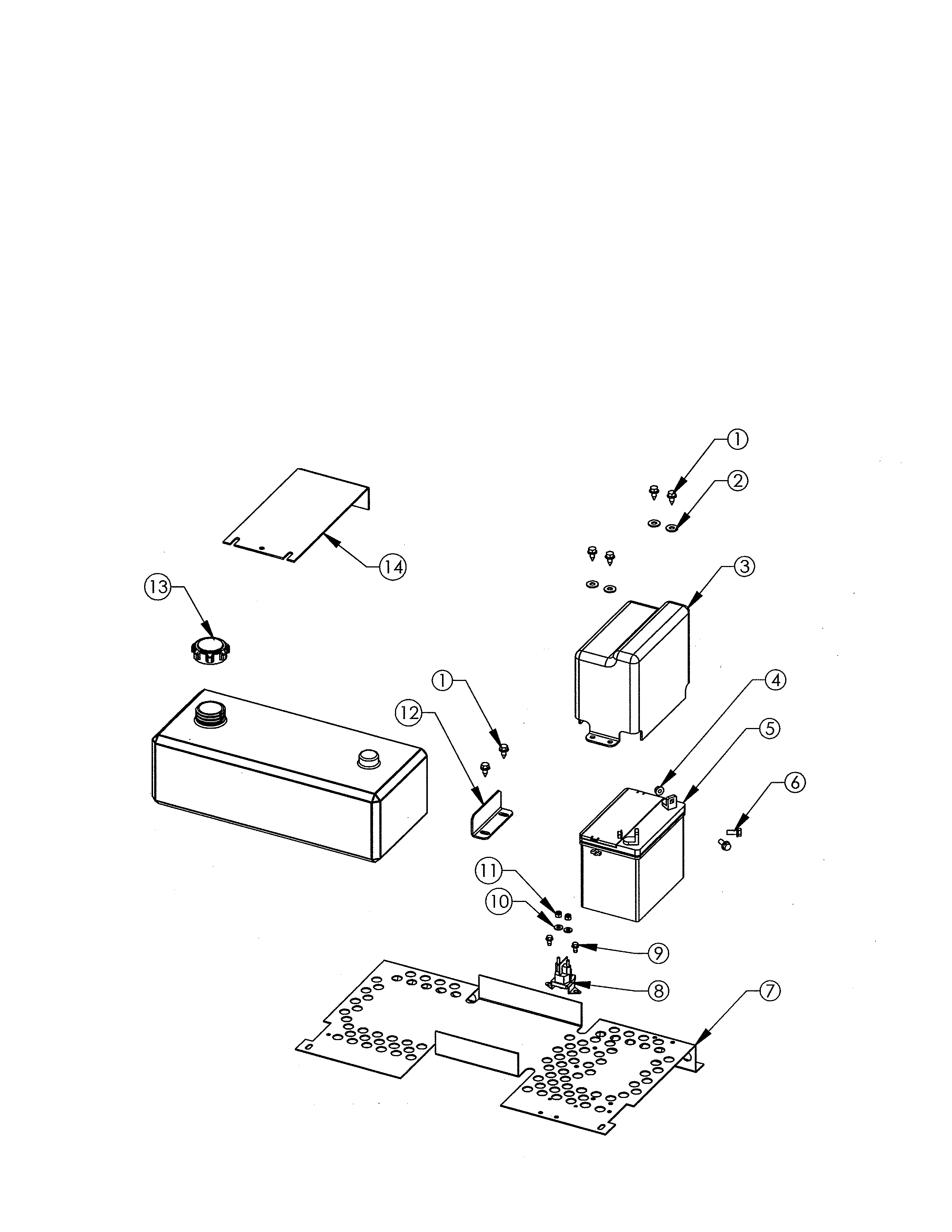 GAS TANK/BATTERY