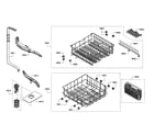Bosch SHE3ARL5UC/06 spray arms/racks diagram