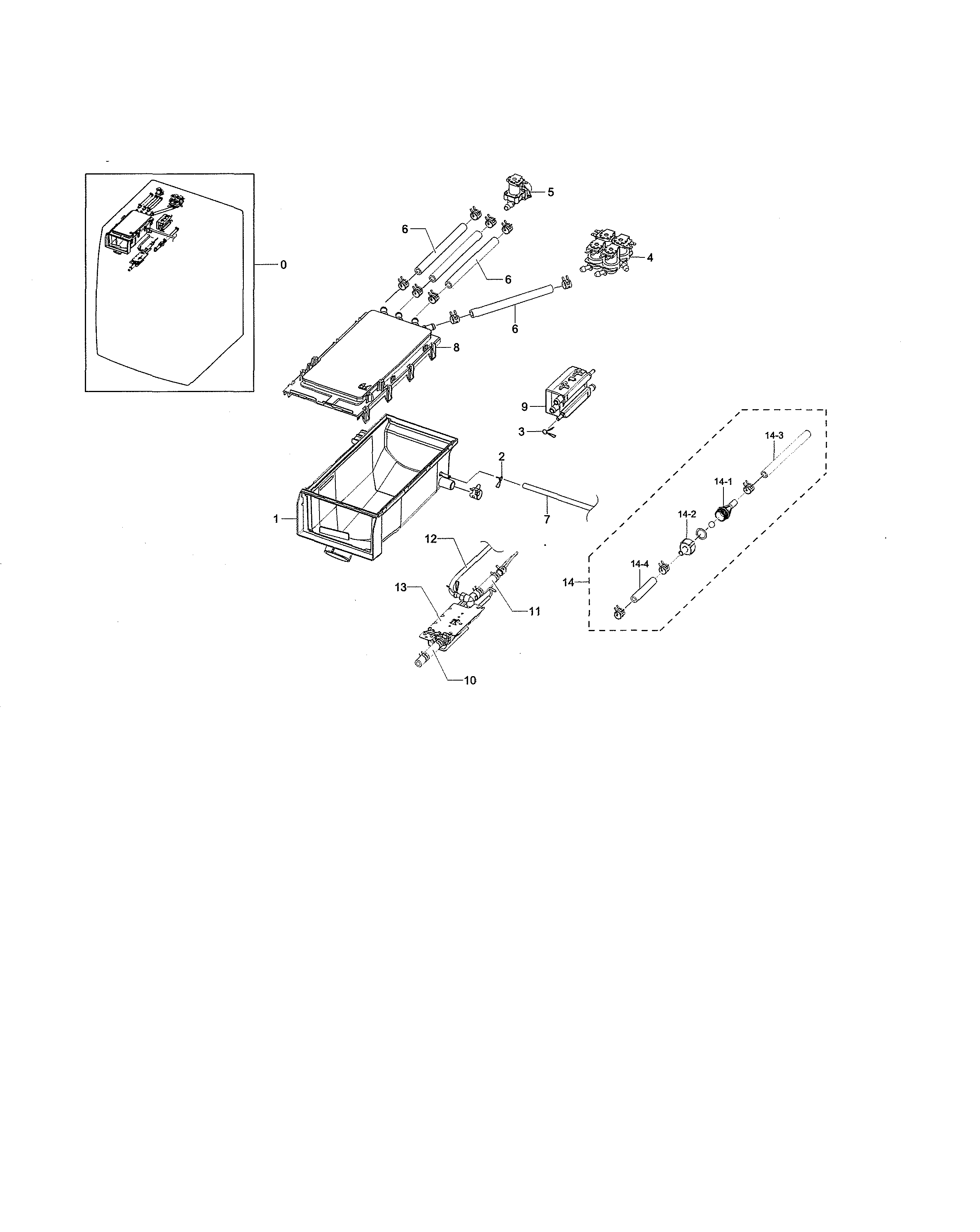 Drawer housing