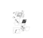 Samsung DMT300RFS/XAC-00 door assembly diagram