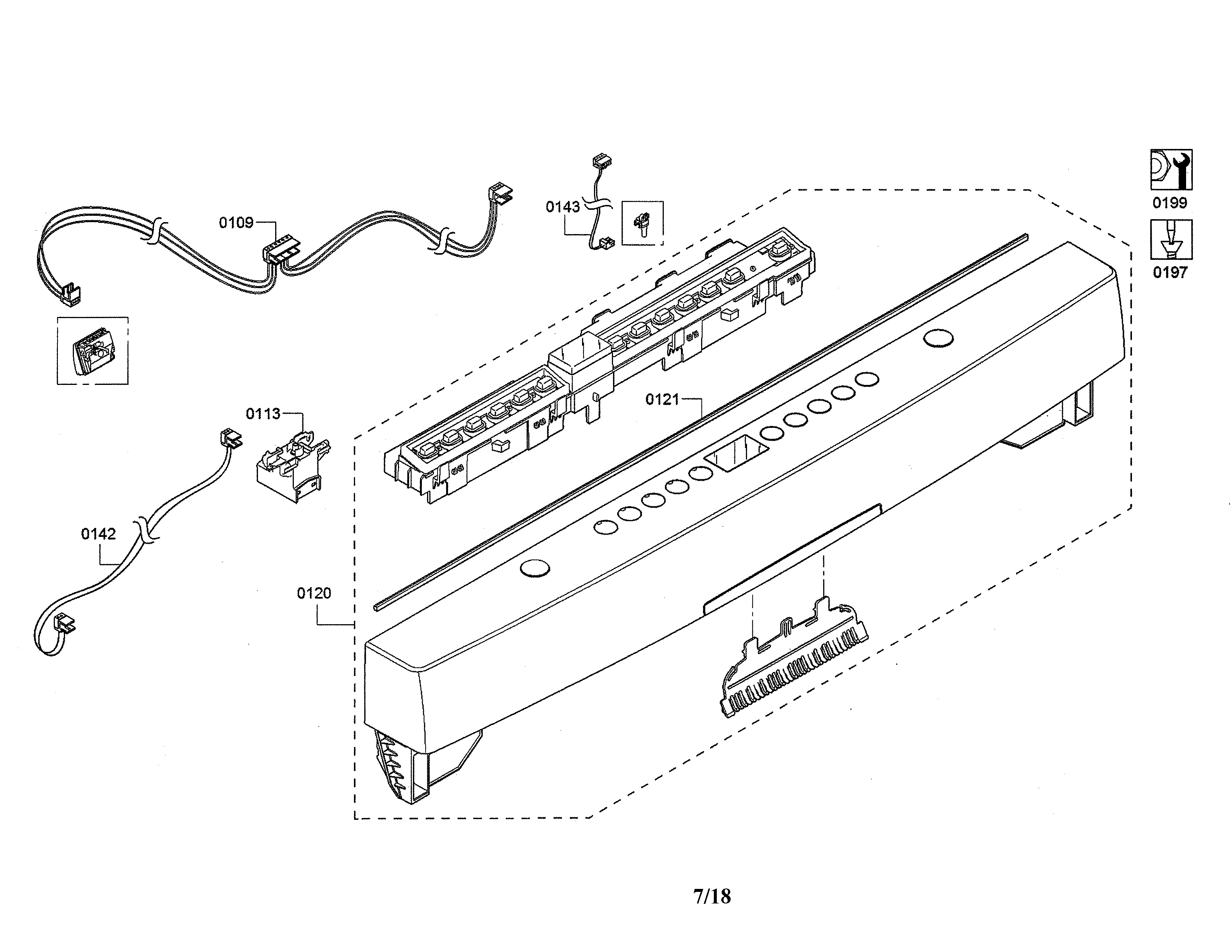 FACIA PANEL/MAIN SWITCH