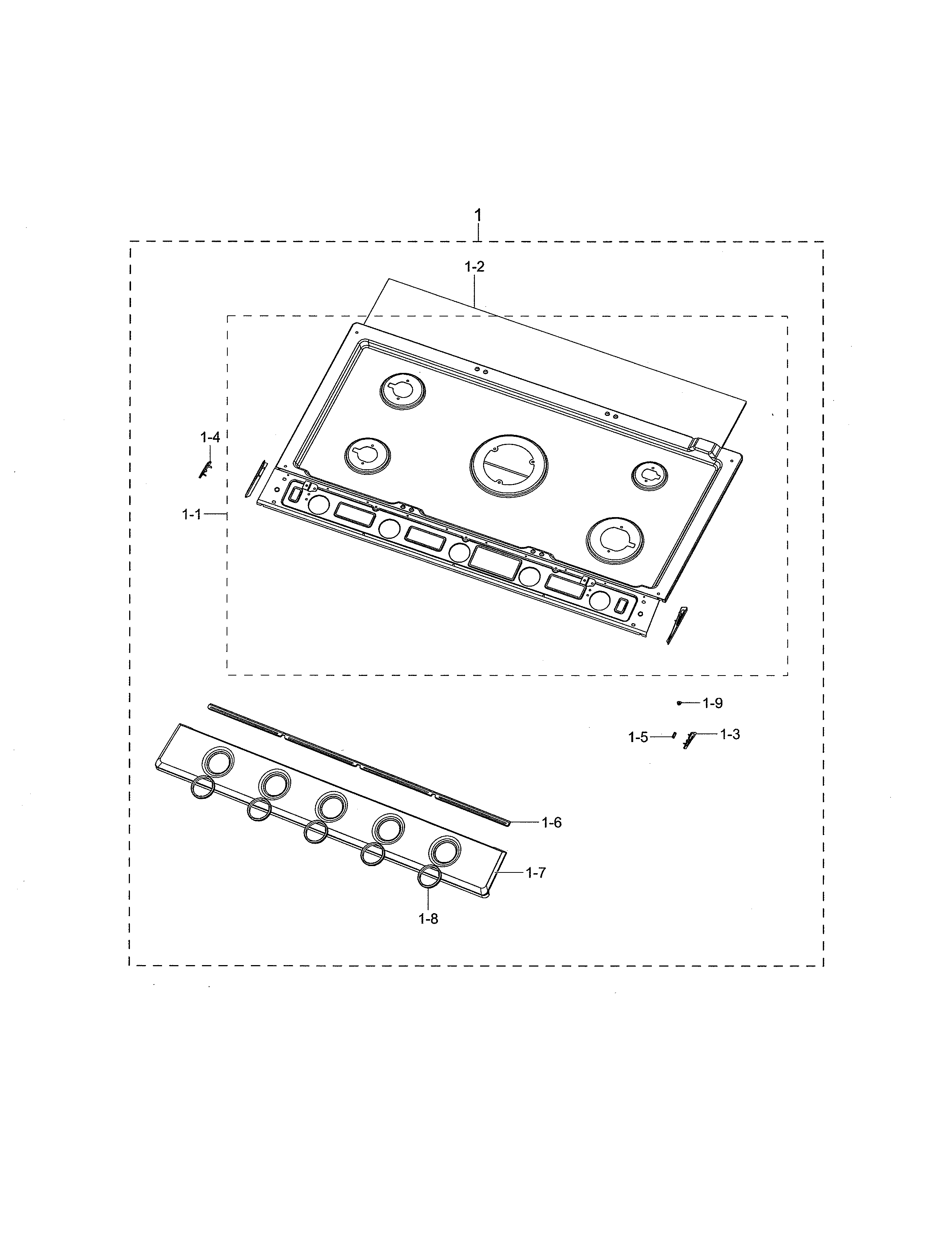 COOKTOP FRAME