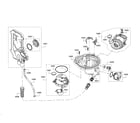 Bosch SHX863WB5N/10 water inlet/heat pump/sump diagram