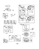 Air cleaner/blower housing/flywheel