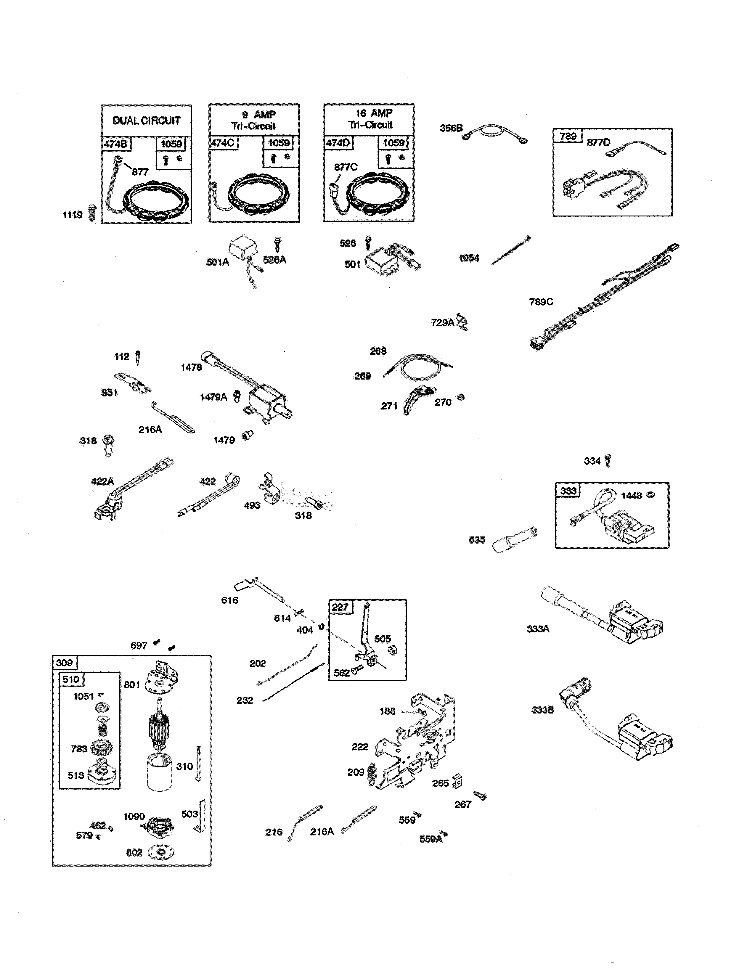 Alternator/controls/starter/ignition