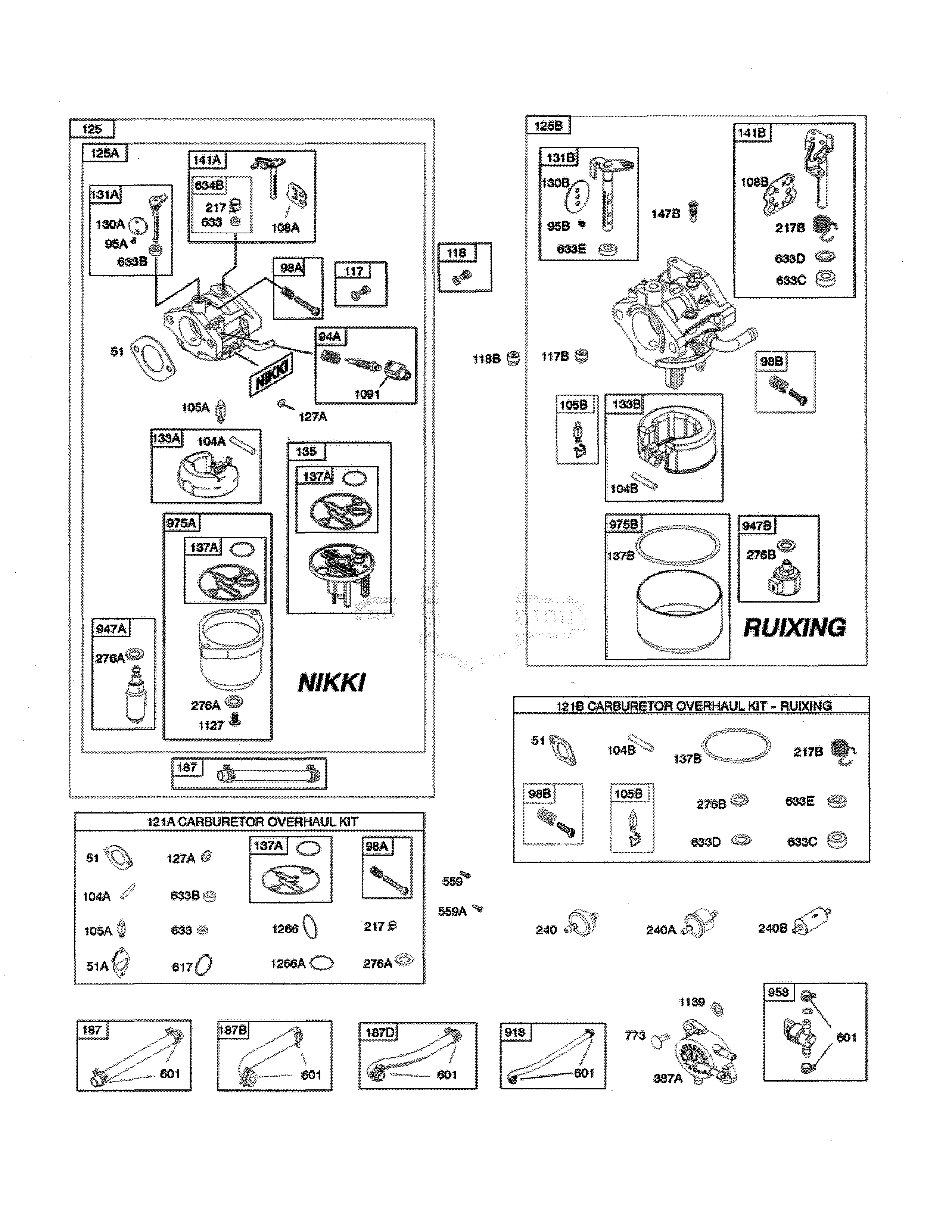 Carburetor/fuel supply