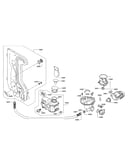 Water softener/water inlet/sump
