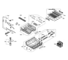 Thermador DWHD640JFP/A5 spray arms/racks diagram