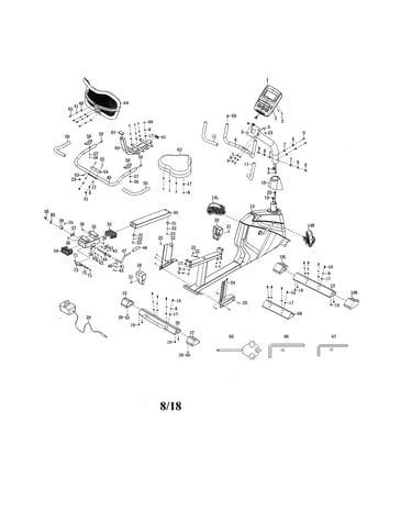 Seat/frame/console