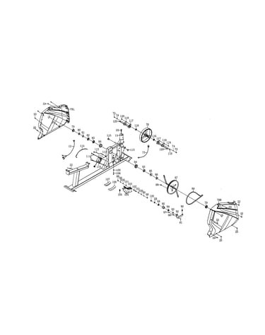 Flywheel/chain cover/resistance motor