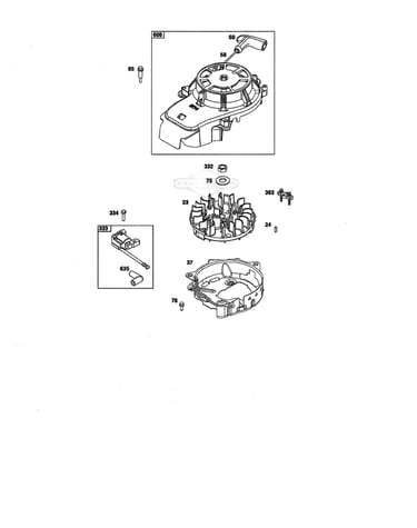 Flywheel/ignition/starter