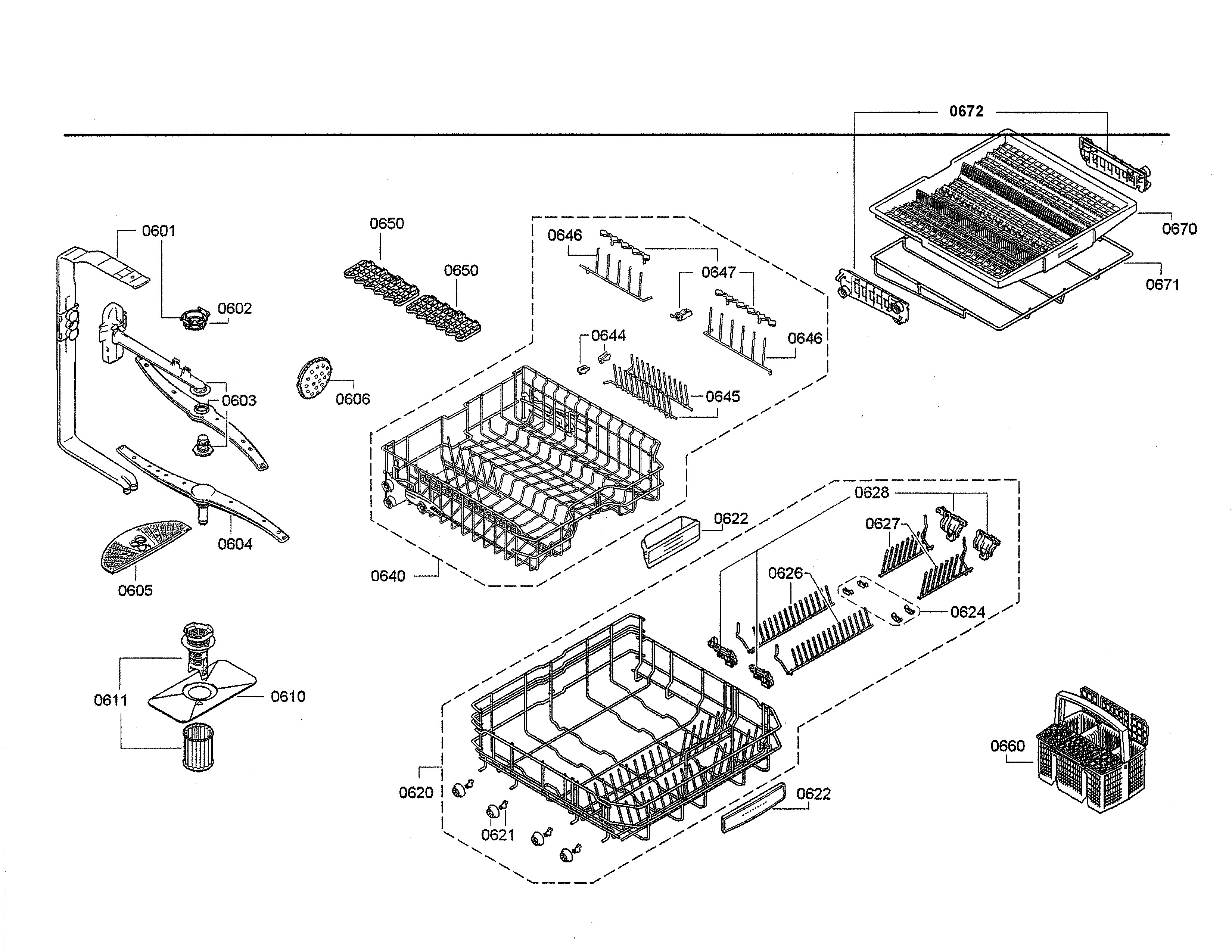 SPRAY ARMS/RACKS
