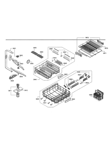 Spray arms/racks