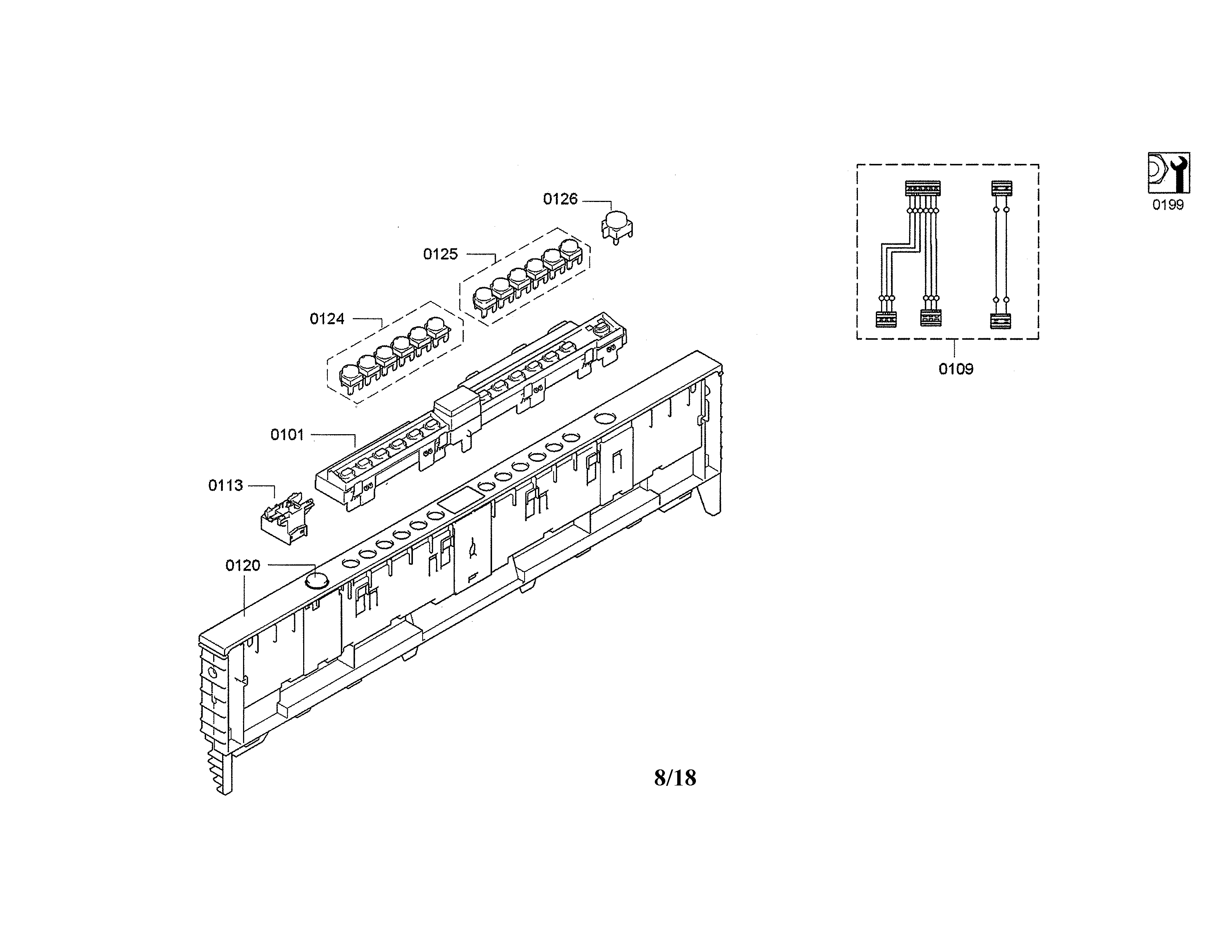 Operating module/main switch