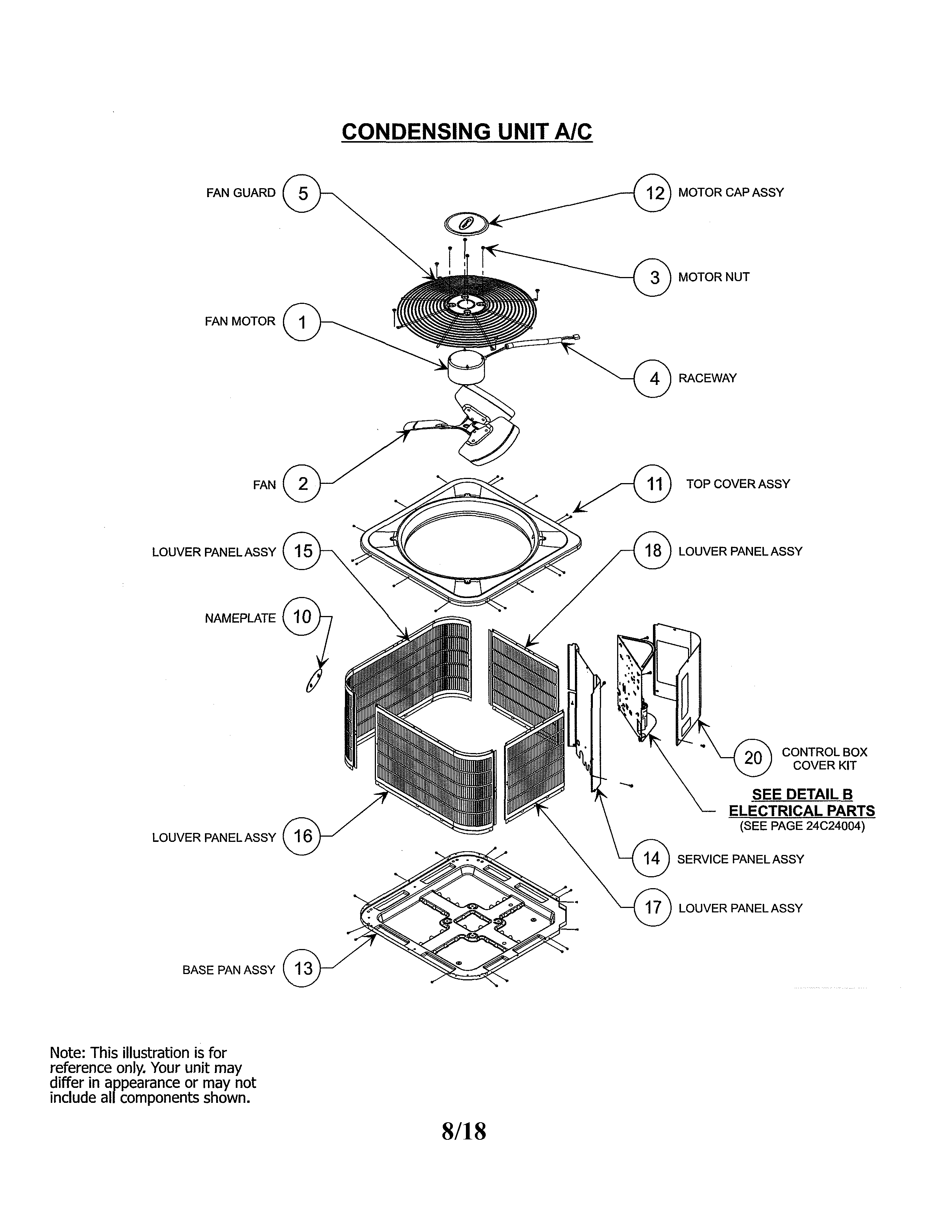 CABINET/FAN ASSEMBLY