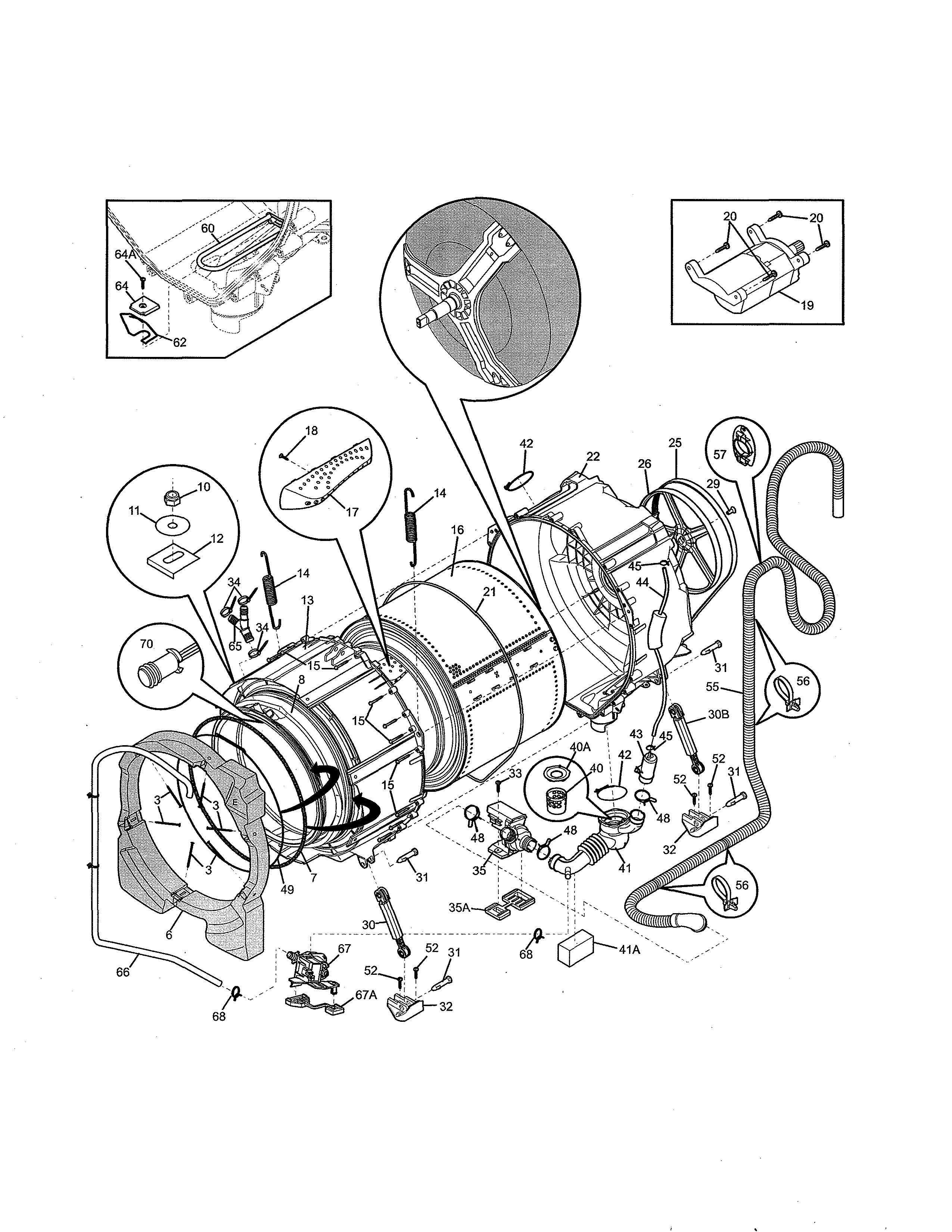 Motor/tub