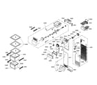 Bosch B20CS50SNS/02 evaporator/ice maker/drawers diagram