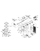 Evaporator/ice maker/drawers