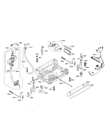 Aquastop/wire harness/base