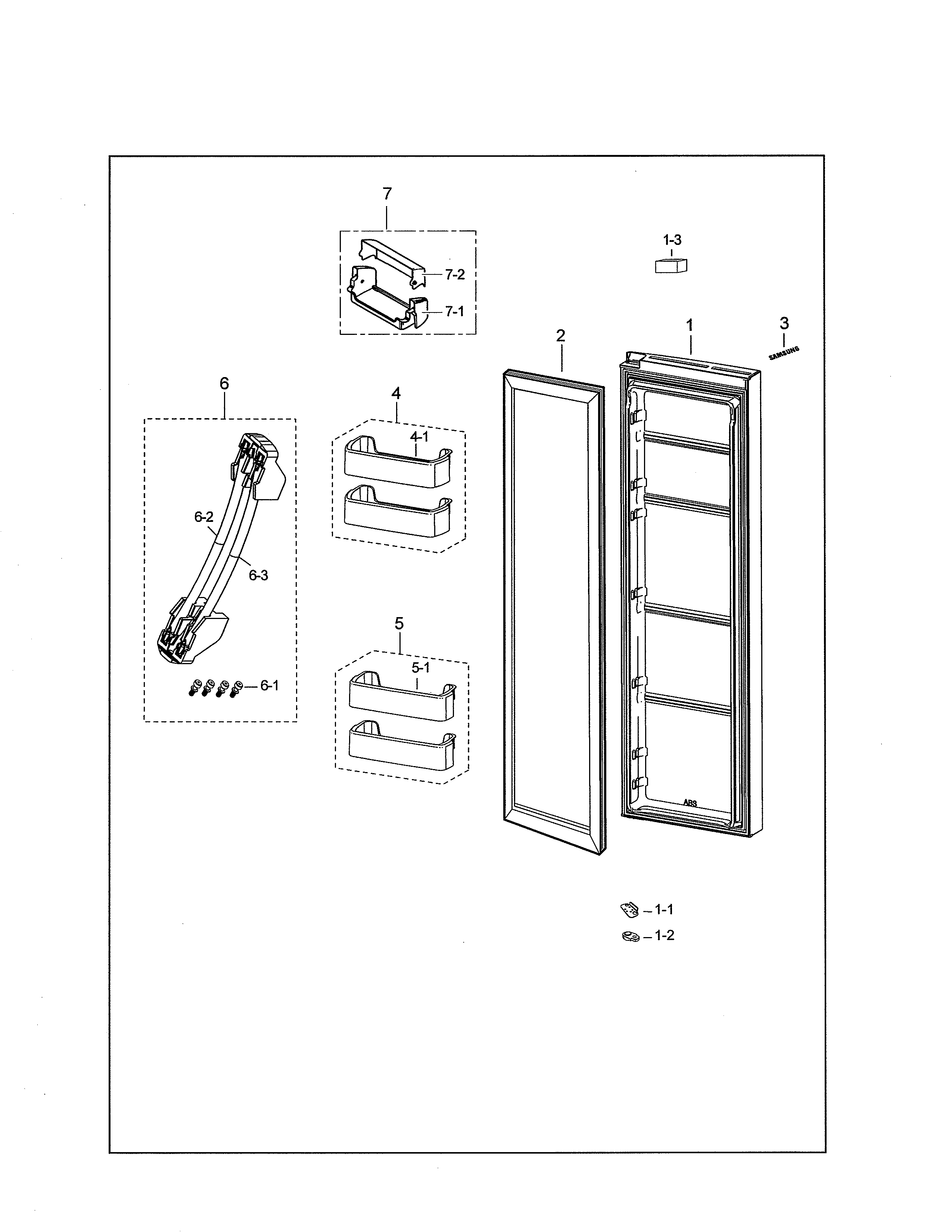 Refrigerator door