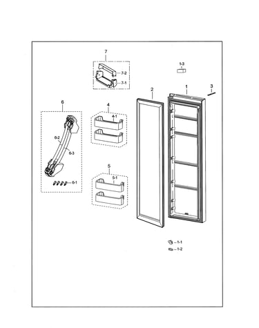 Refrigerator door