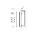 Samsung RSG307AABP/XAA-02 fridge door diagram